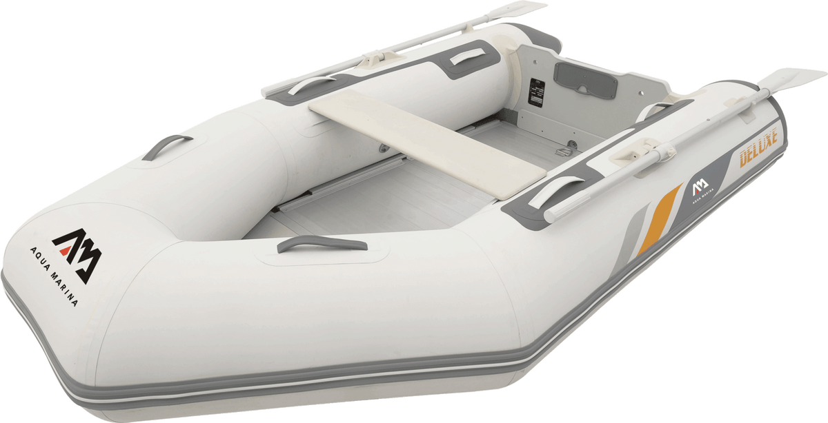 Aqua Marina A-Deluxe 2.77M Inflatable Boat – Aluminum Deck Tender with Outboard Compatibility - Aloha Swim Wellness