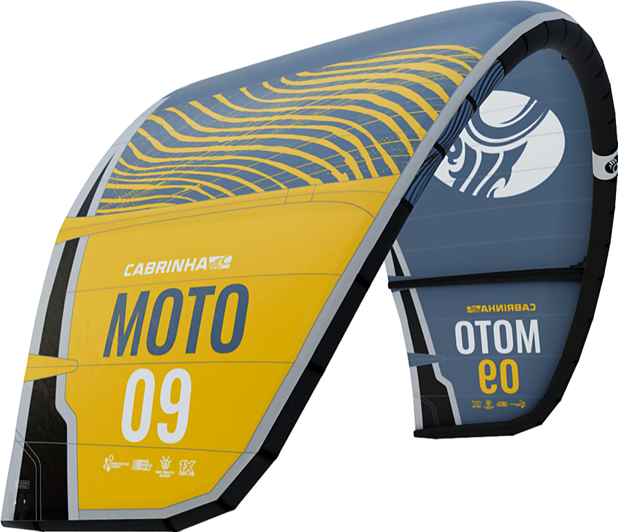 Cabrinha Moto All-Around Kite – Lightweight 3-Strut Hybrid Kite for Freeride, Surf, Freestyle & Foiling