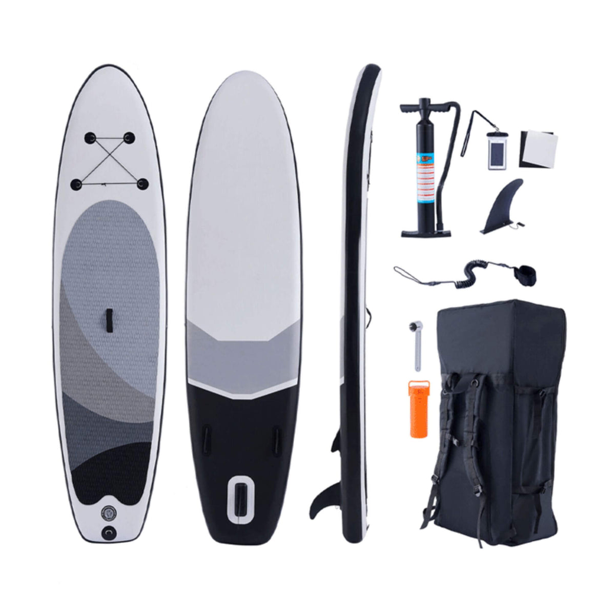 10-Foot Inflatable SUP Paddle Board with Carry Bag - Aloha Swim Wellness