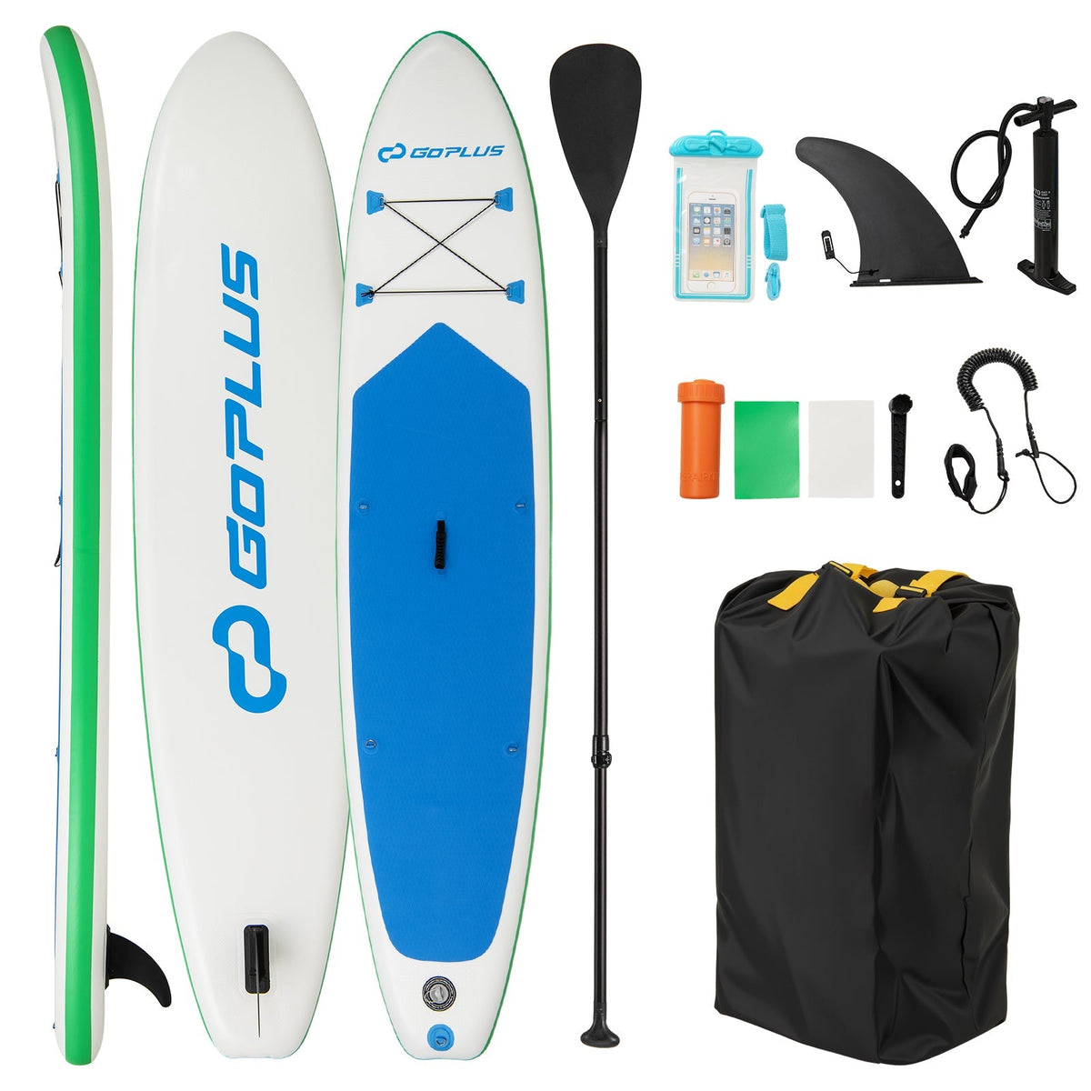 11 Feet Premium SUP Inflatable Stand Up Paddle Board with Accessories and Repair Kit-L - Aloha Swim Wellness