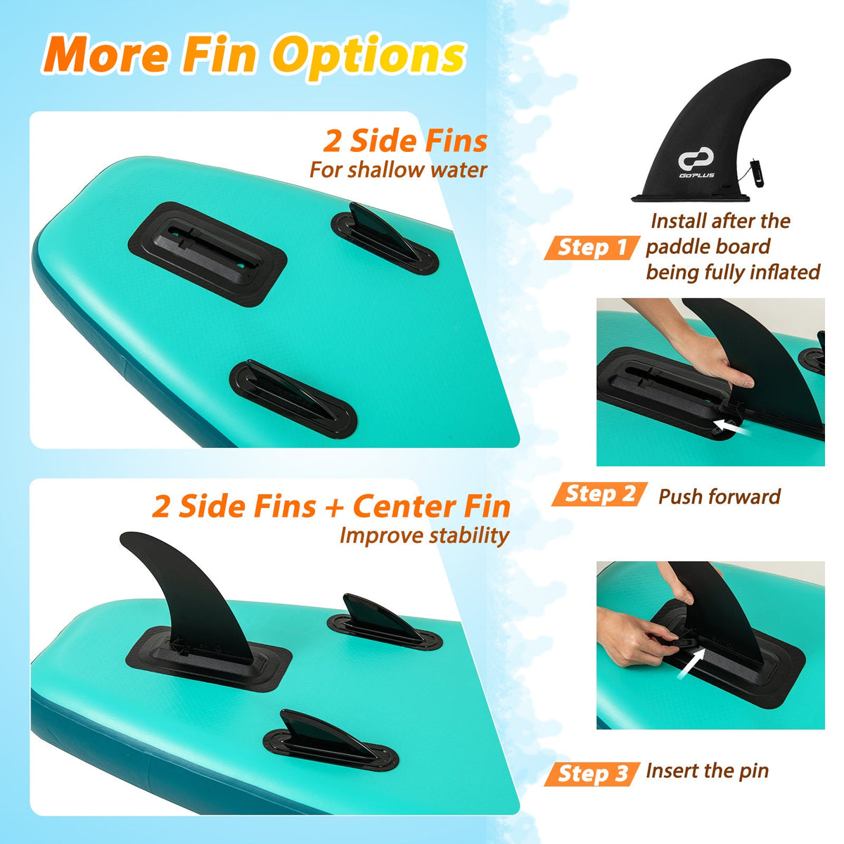 11-Foot Inflatable SUP & Kayak Hybrid Paddle Board for Adults