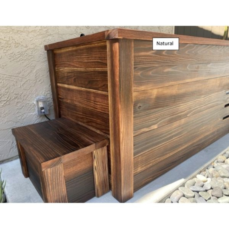 Handcrafted Redwood Cold Plunge – Shou Sugi Ban Finish with 1/4 HP Chiller