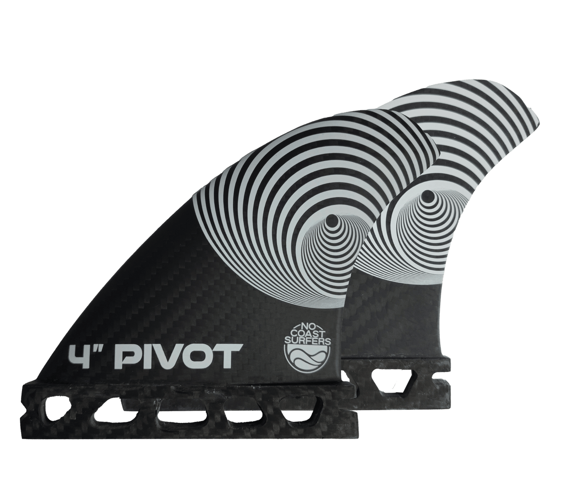 4" Pivot Carbon Wakesurf Fin – Small Competition-Style Fin for Spins & Release - Aloha Swim Wellness