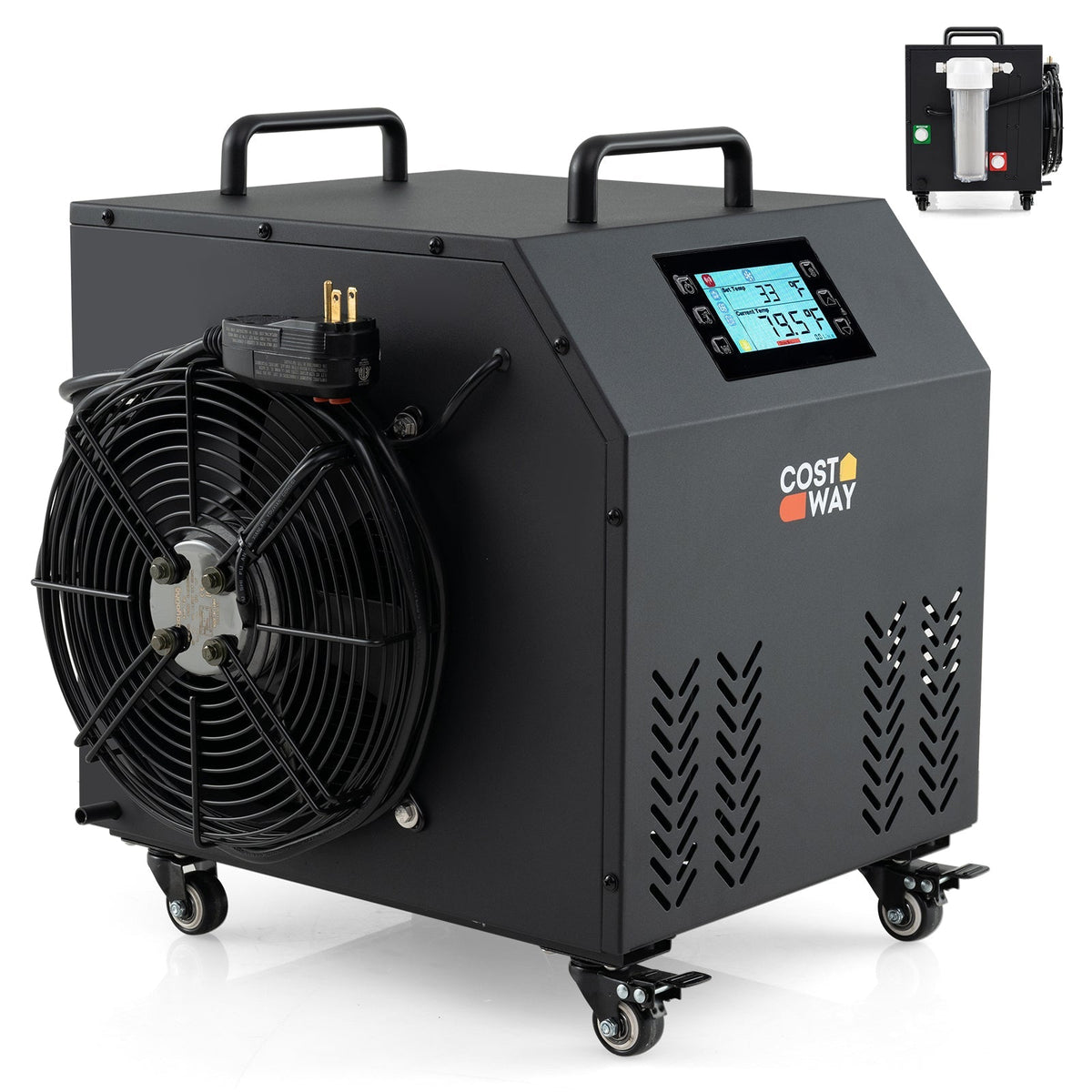4/5 HP Ice Bath Water Chiller for Cold Plunge Tubs with Compressor-Black - Aloha Swim Wellness