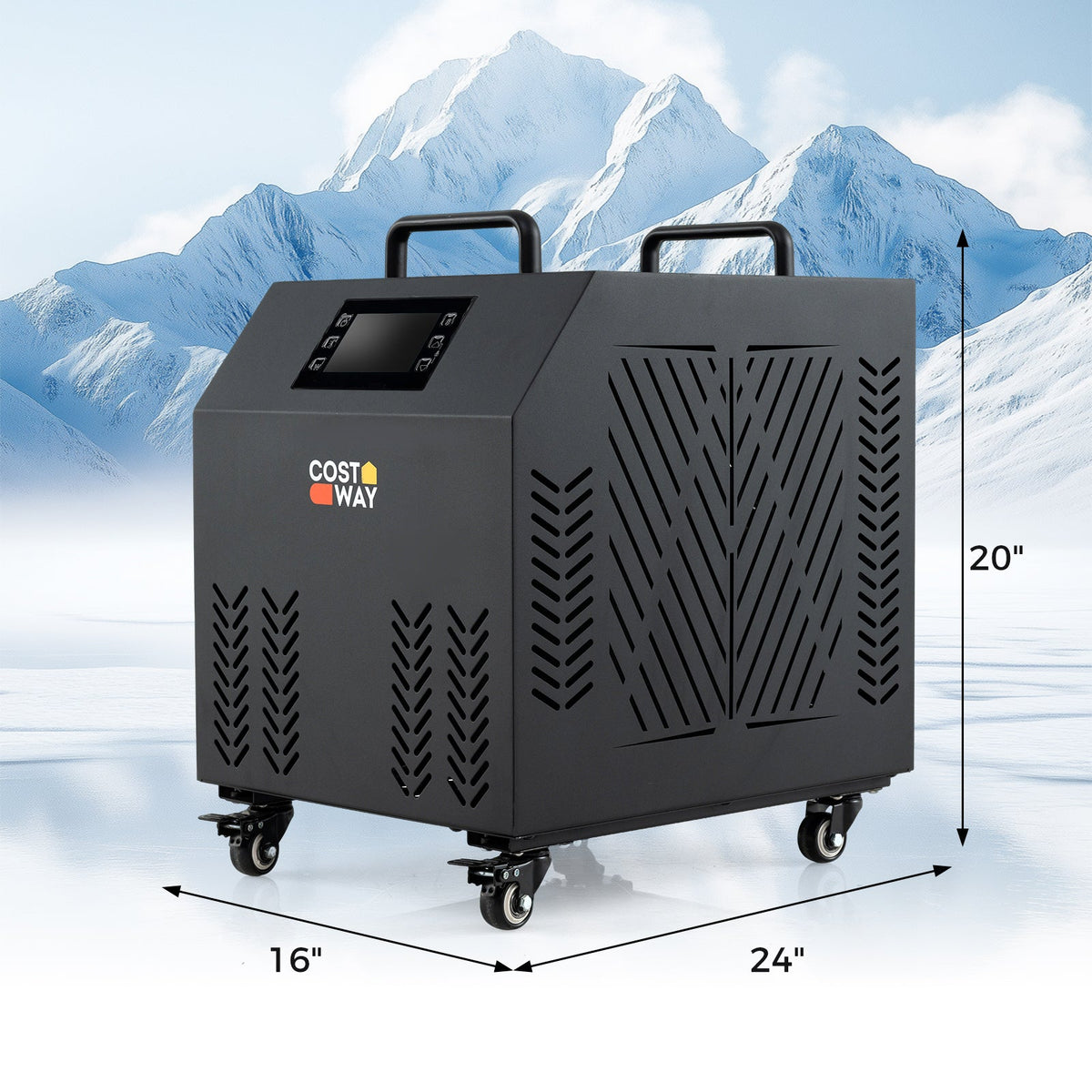 4/5 HP Ice Bath Water Chiller for Cold Plunge Tubs with Compressor-Black - Aloha Swim Wellness