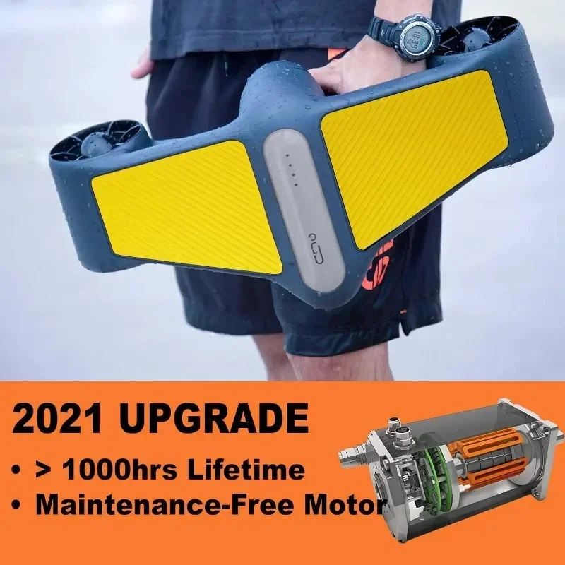 60Mins High Speed Electric under Water Motor Scooter 500W Electric Underwater Thruster Sea Scooter for Diving Snorkeling