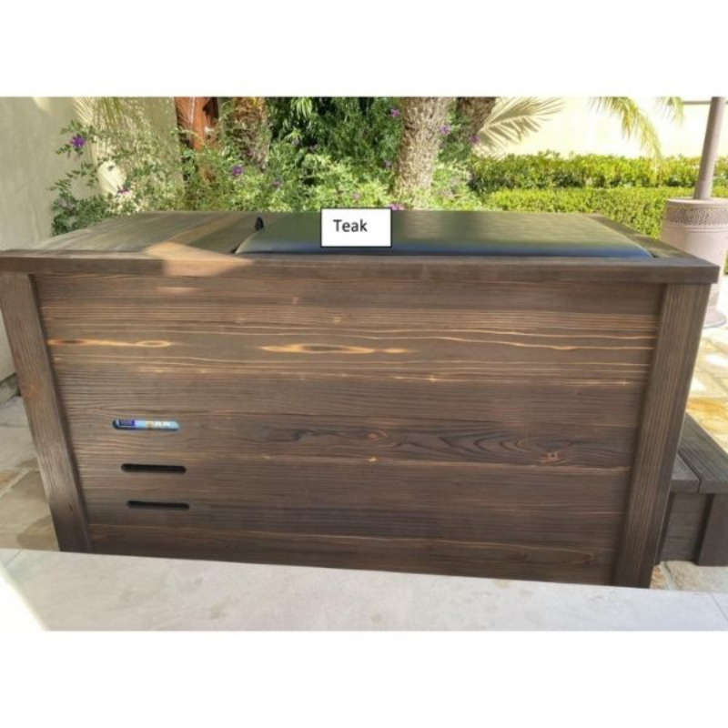 Handcrafted Redwood Cold Plunge – Shou Sugi Ban Finish with 1/4 HP Chiller