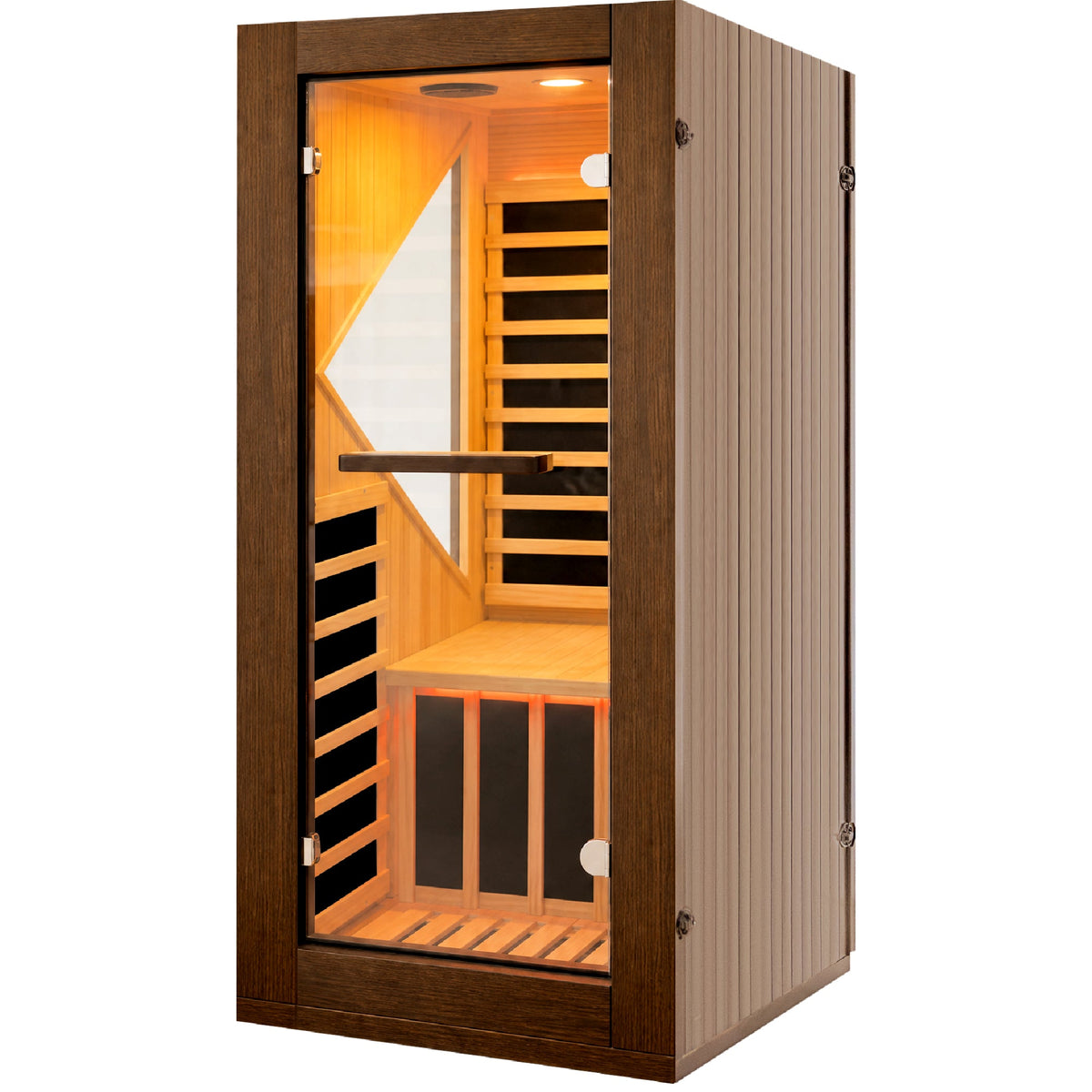 Chilean Pine Home Sauna – Six Heating Plates with Ambient LED Lighting