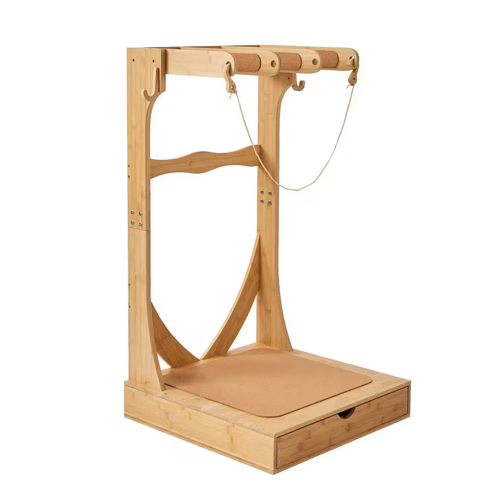 Vertical Surfboard Stand, 3 Tiers Wooden Surfboard Rack for Storage and Display, Freestanding Board Stand Organizer