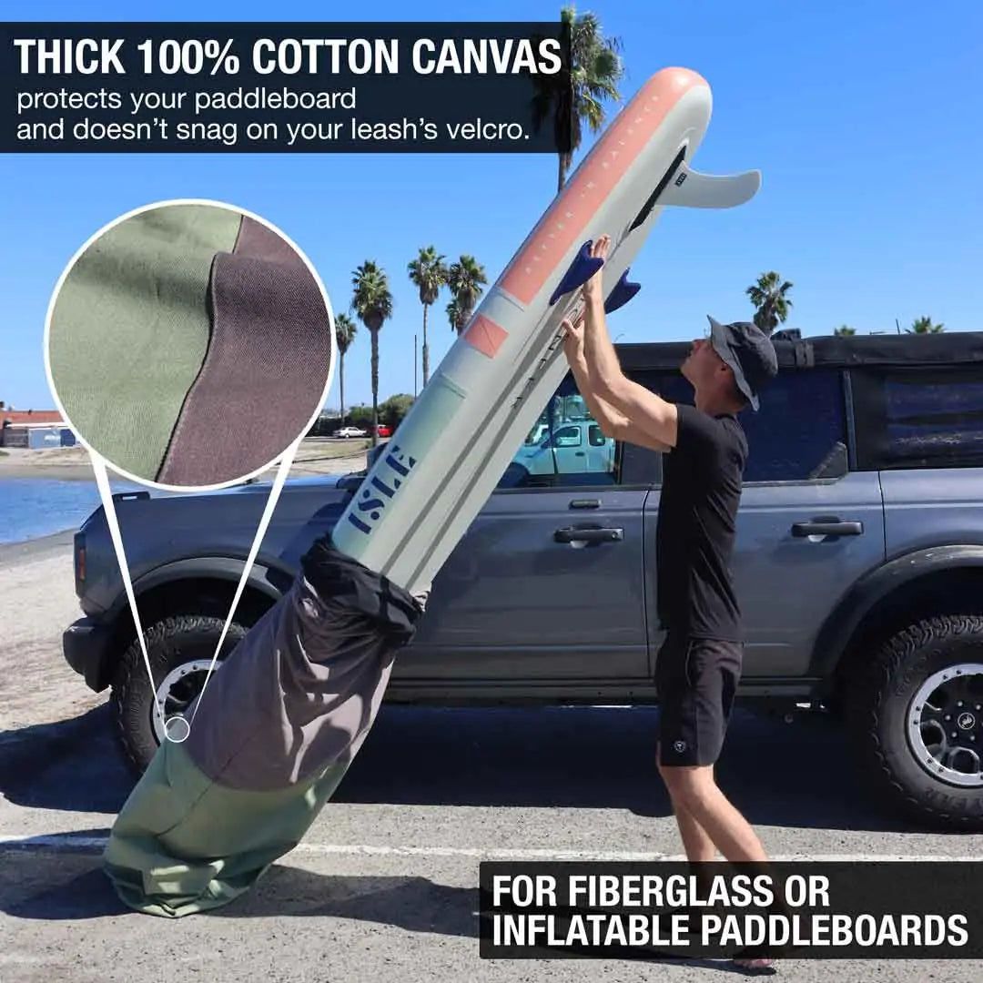 SUP Paddle Board Cover – Thick Cotton Canvas for Ding & UV Protection