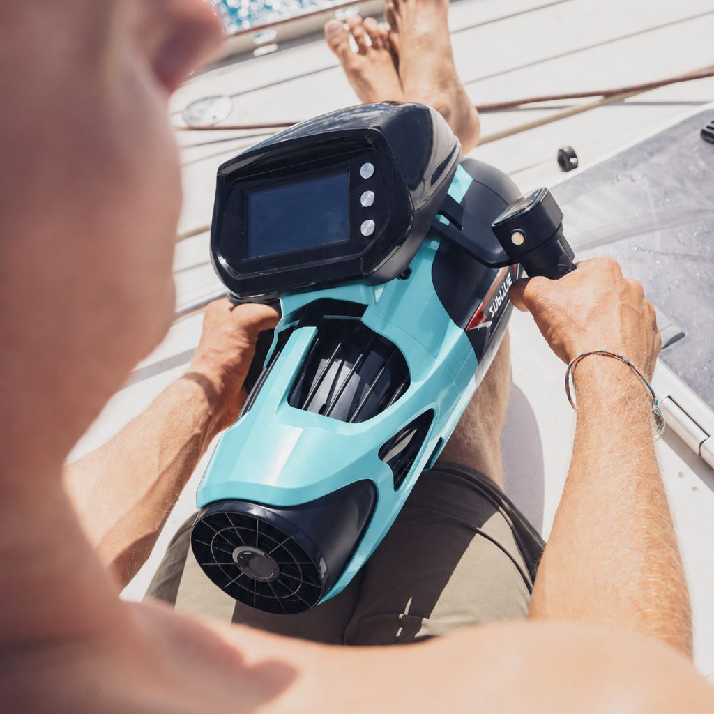 SUBLUE VAPOR Underwater Scooter – 6.21 MPH Pump-Jet Propulsion with Smart Dive Display