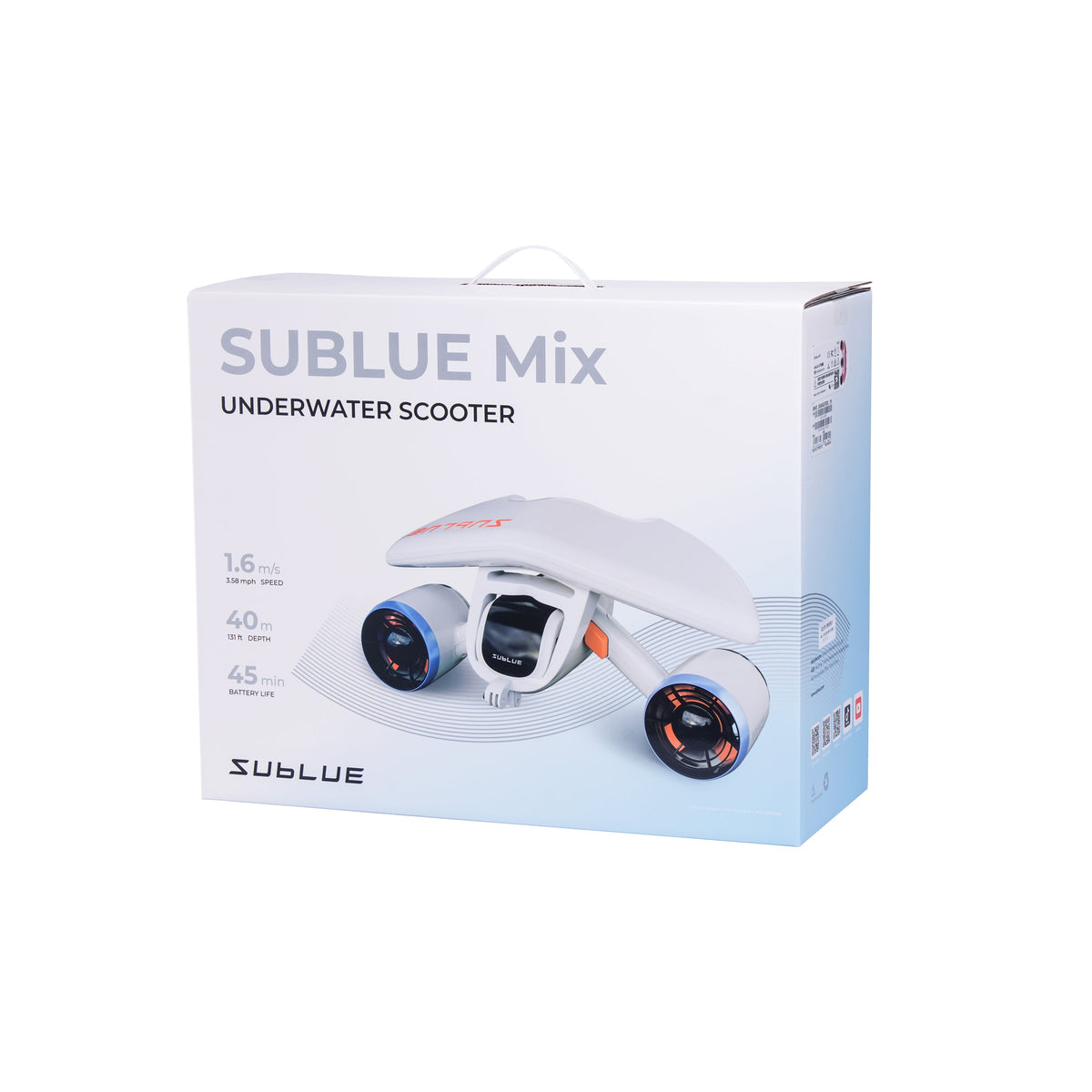 SUBLUE Mix 2026 Underwater Scooter – Dual-Speed Propulsion with 40m Depth Rating