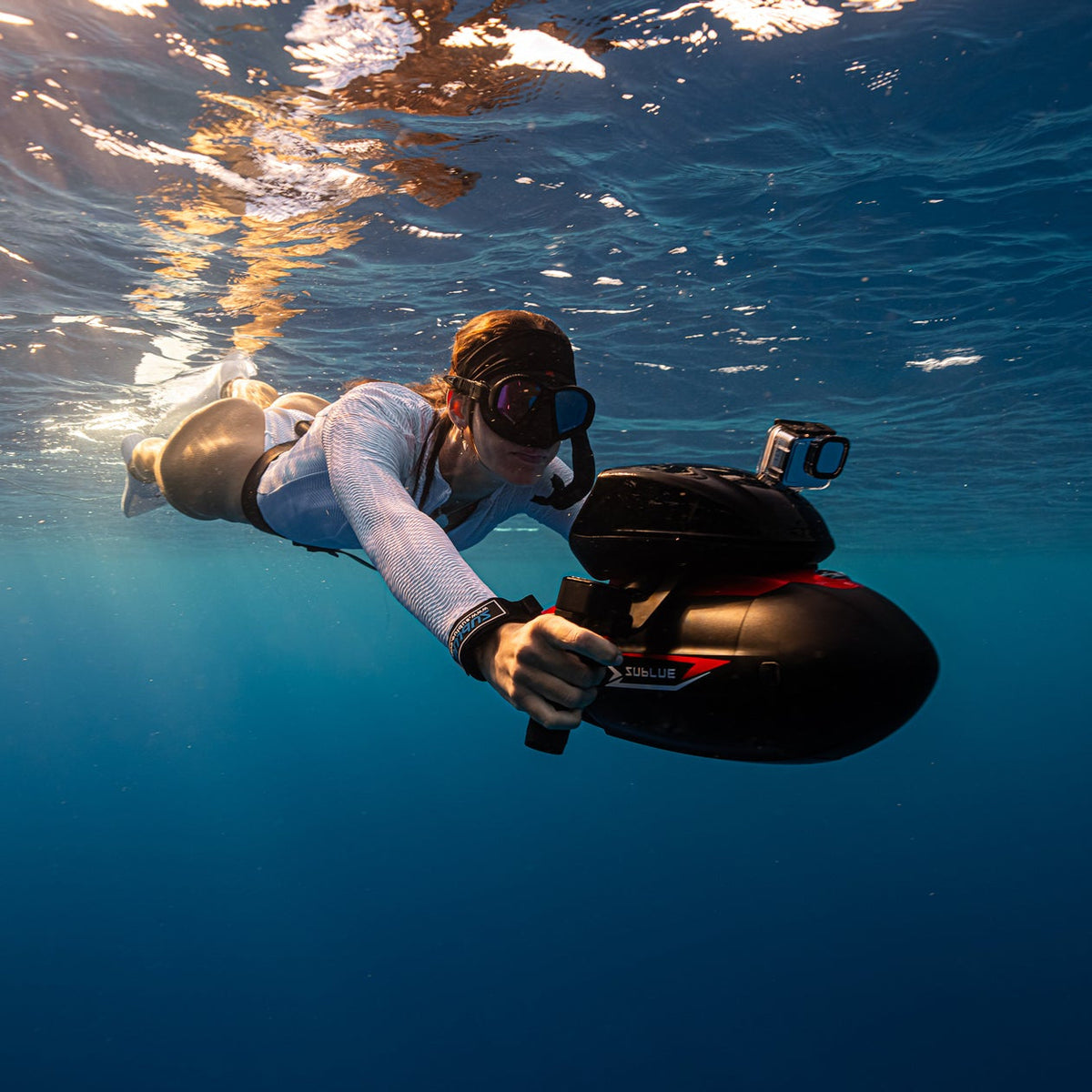 SUBLUE VAPOR Underwater Scooter – 6.21 MPH Pump-Jet Propulsion with Smart Dive Display