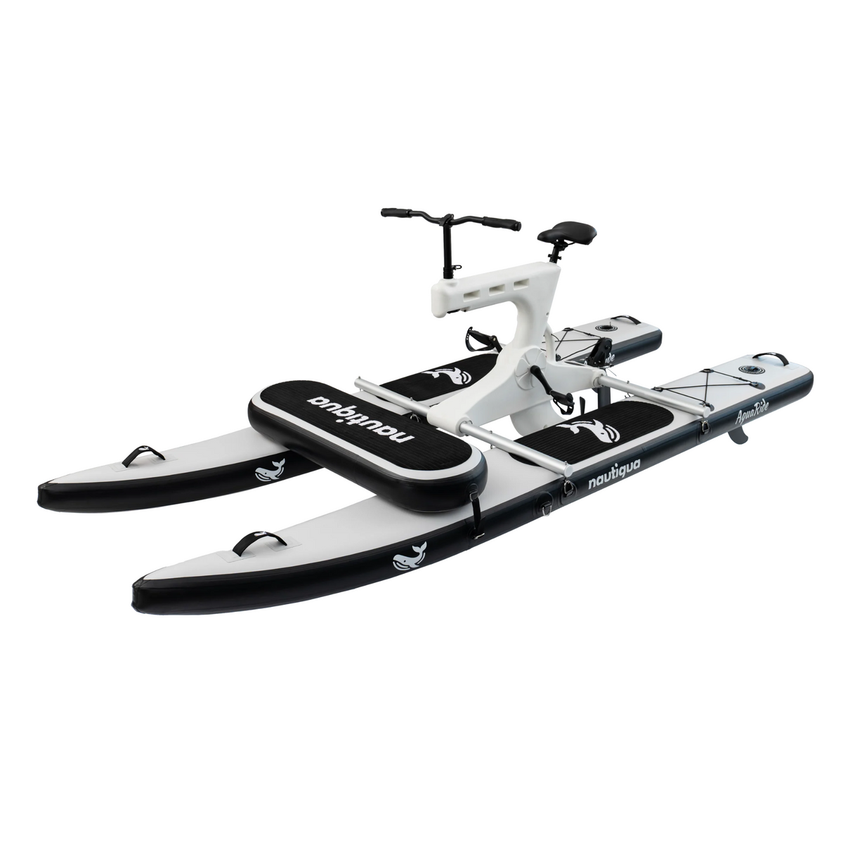 Nautiqua BORACAY Single-Person Catamaran Water Bike – Inflatable Drop-Stitch Design with Direct Pedal Drive