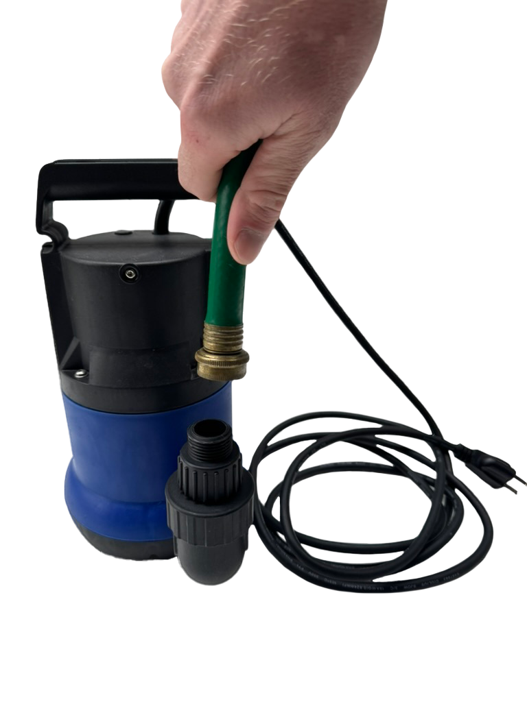 RevX Cold Plunge Drain Pump – 3/4 HP, 39 GPM, Garden Hose Compatible