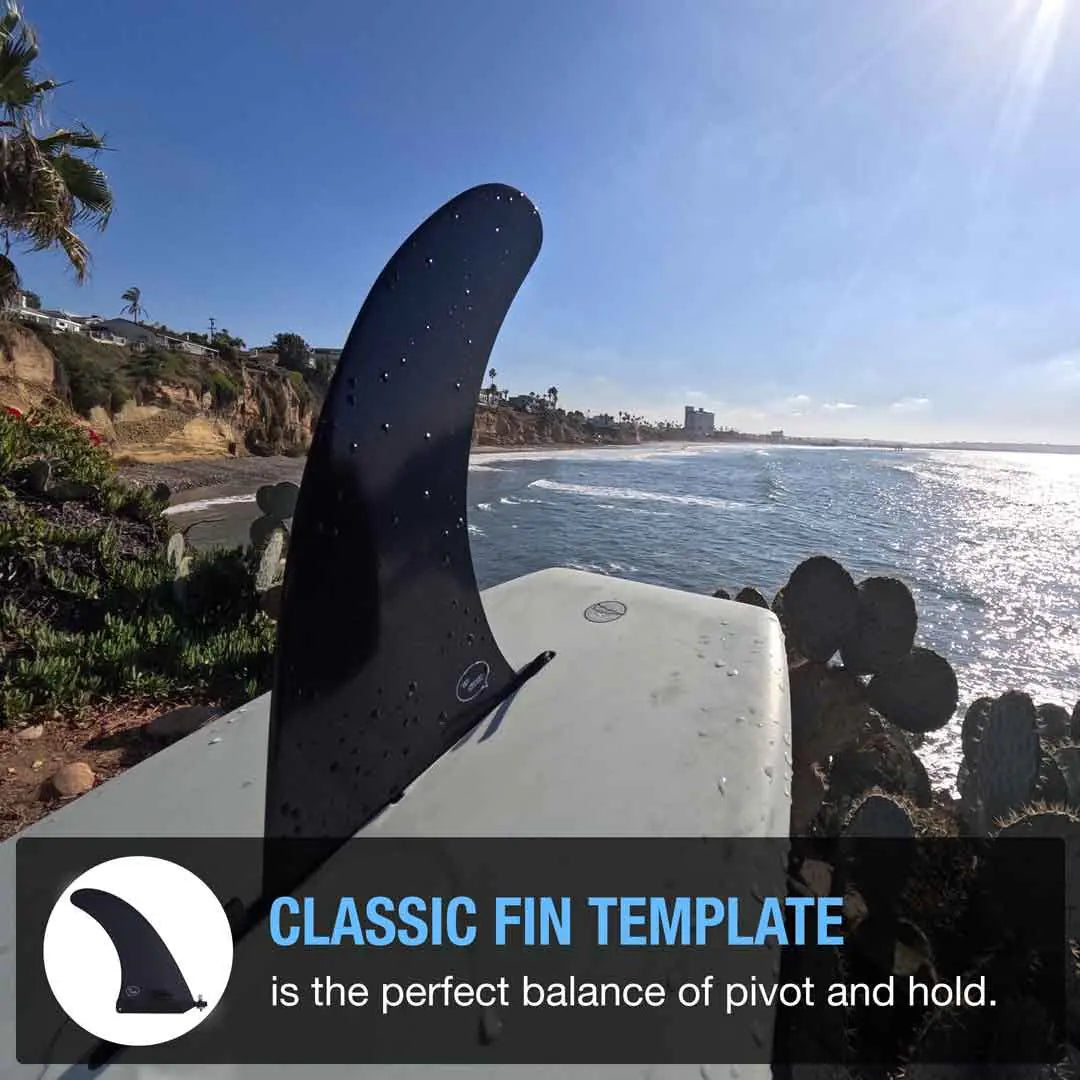 FRP Longboard & SUP Center Fin – Reinforced Polymer with Tool-Free Fin Screw