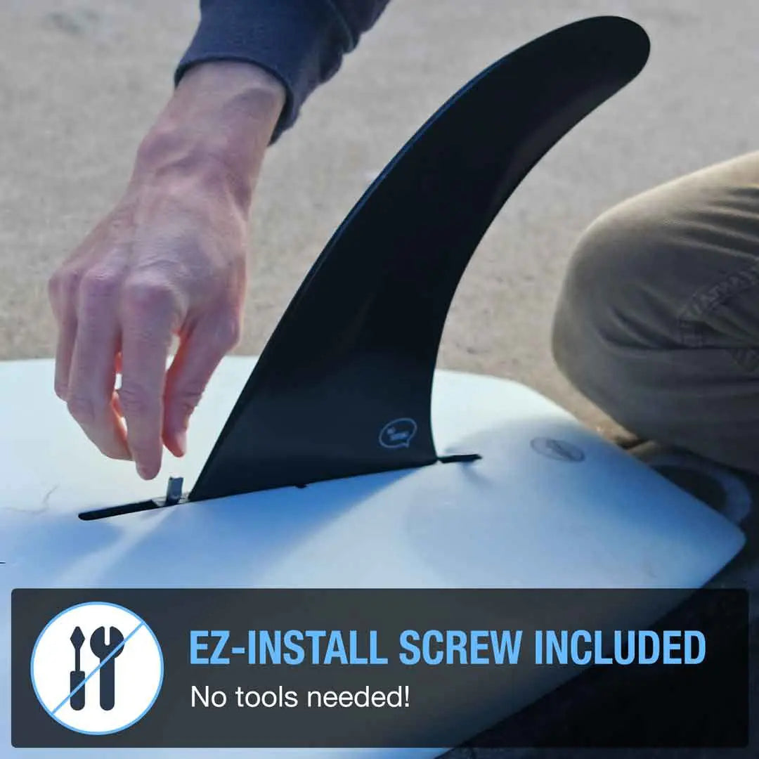 FRP Longboard & SUP Center Fin – Reinforced Polymer with Tool-Free Fin Screw