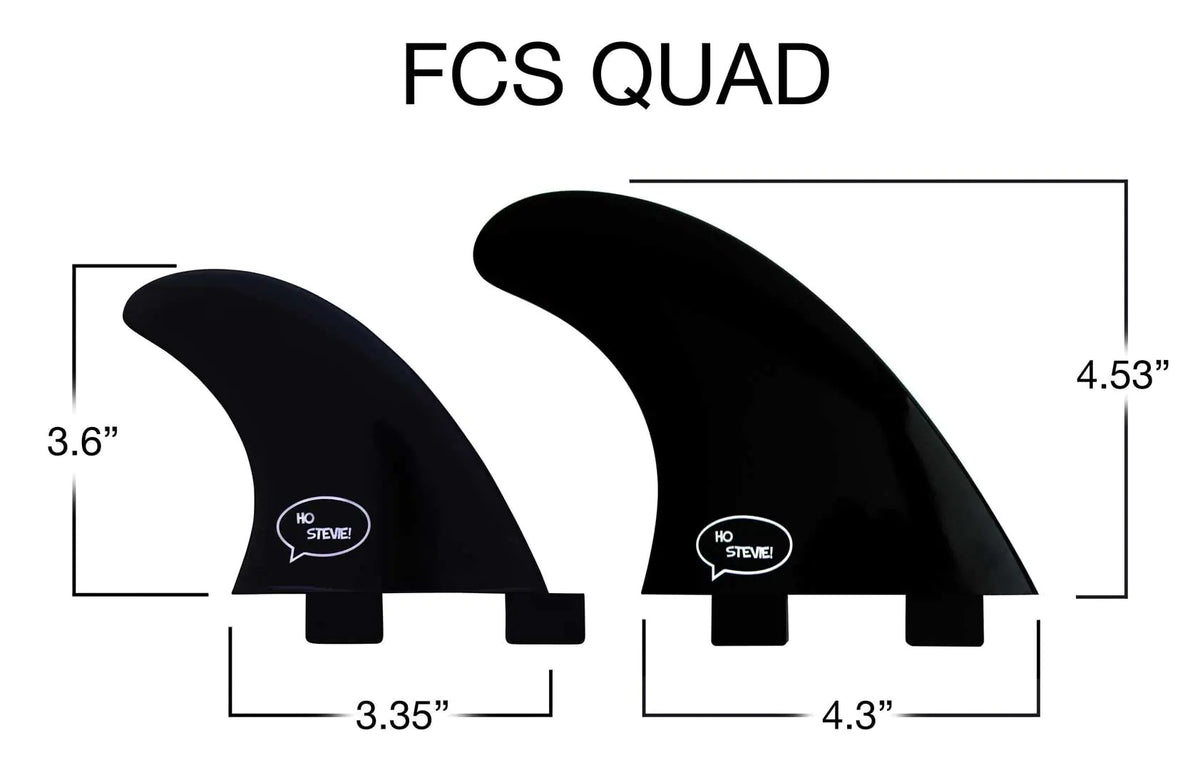 FRP Surfboard Fins – Quad & Thruster Sets with Travel Case