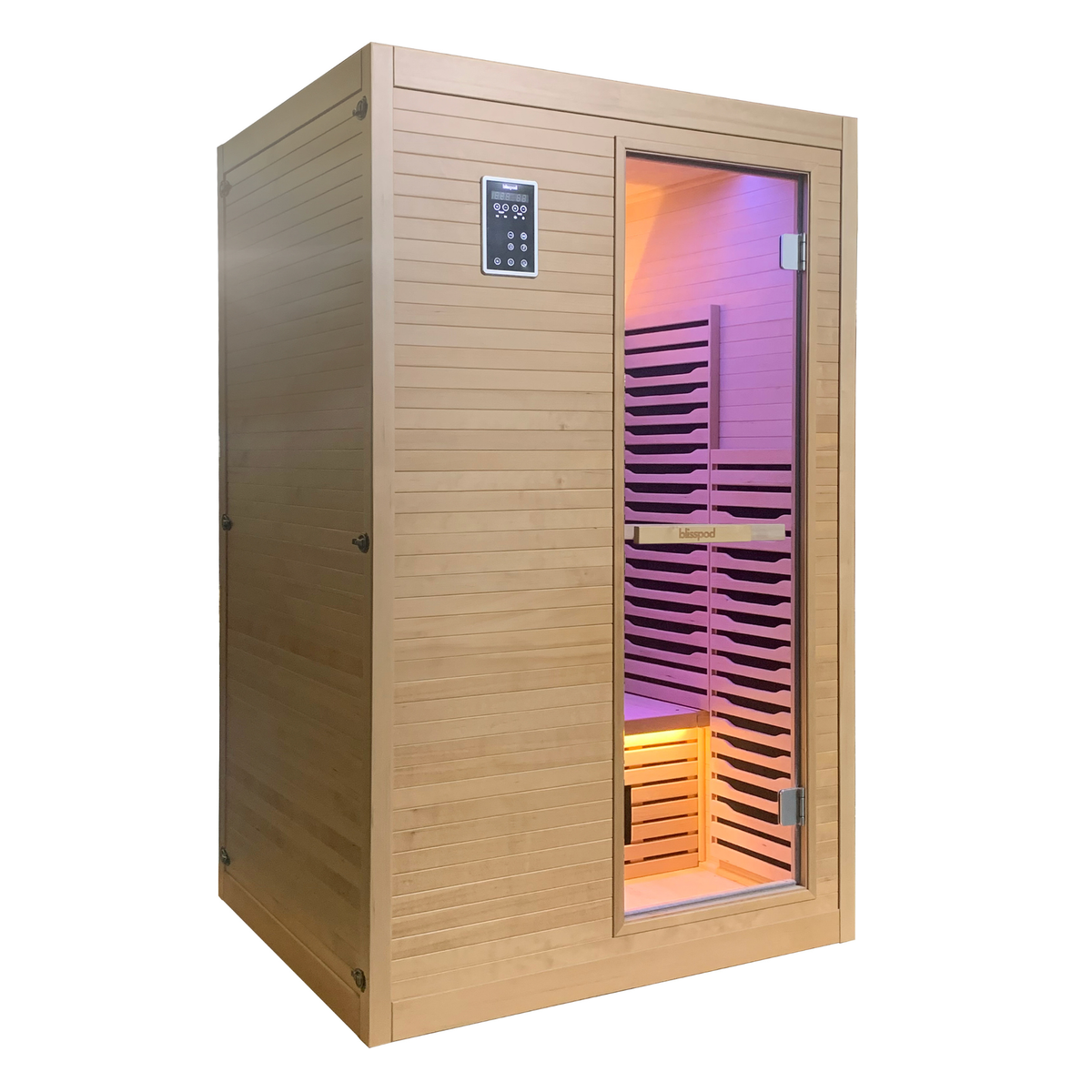 Blisspod Helsinki Deluxe Infrared Sauna – Full Spectrum & Red-Light Panel for Two