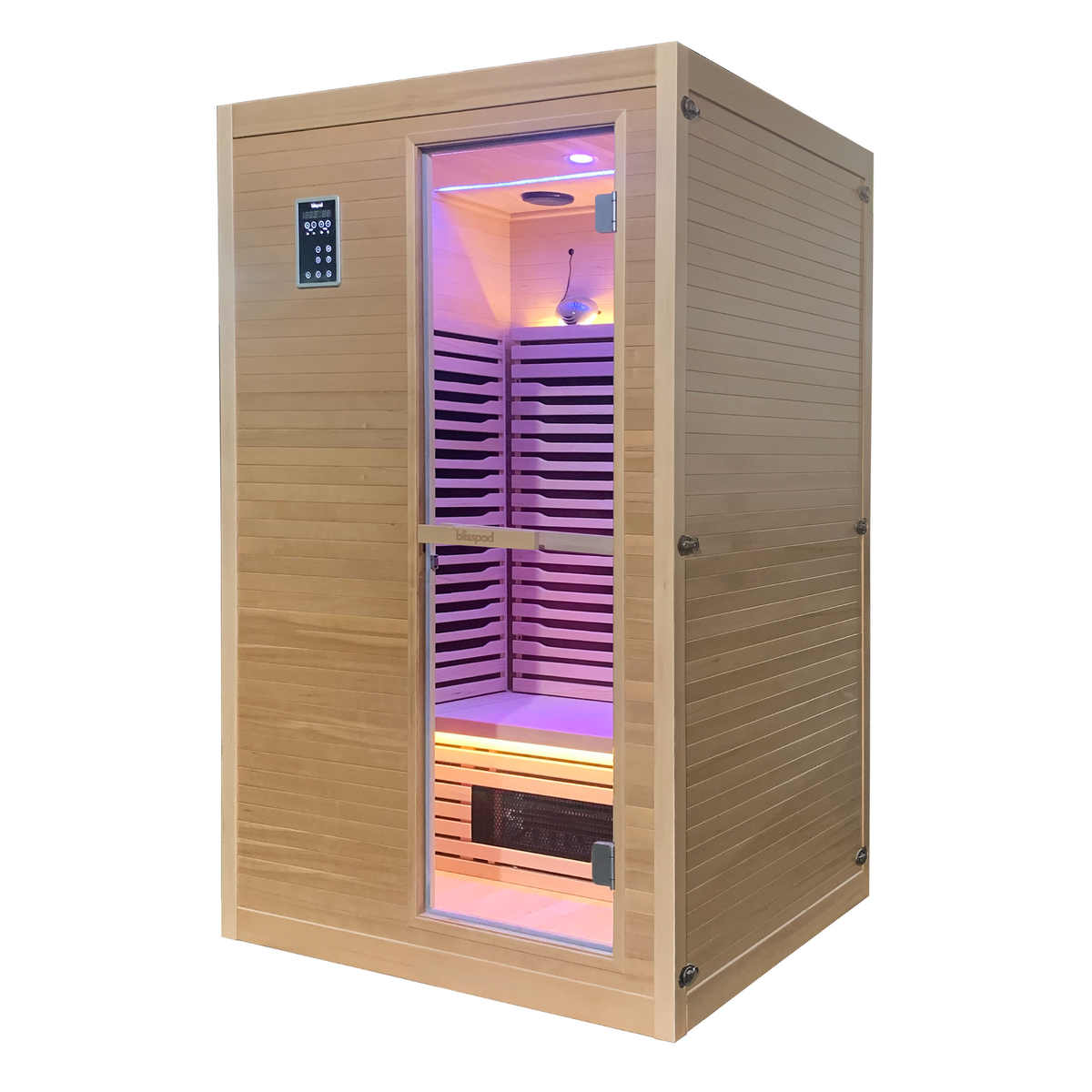 Blisspod Helsinki Deluxe Infrared Sauna – Full Spectrum & Red-Light Panel for Two