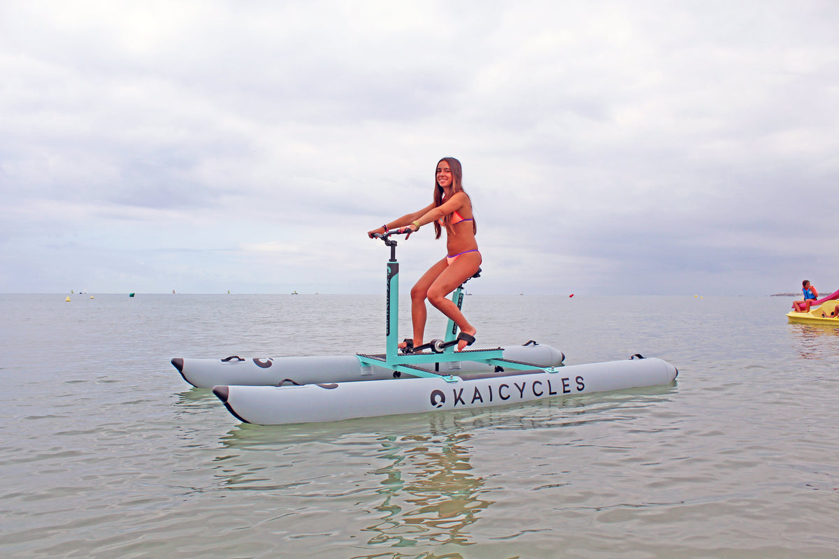 MAX Inflatable Water Bike – Portable Single-Rider Water Cycle