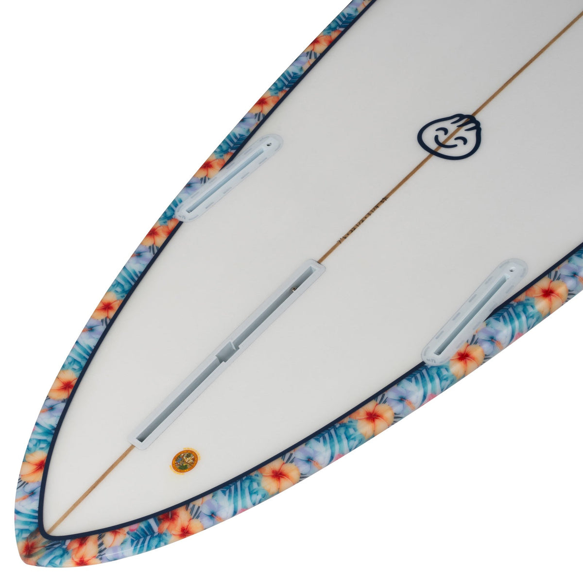 Dumplin Mid-Length Surfboard – High-Volume EPS Board with Floral Gloss Finish