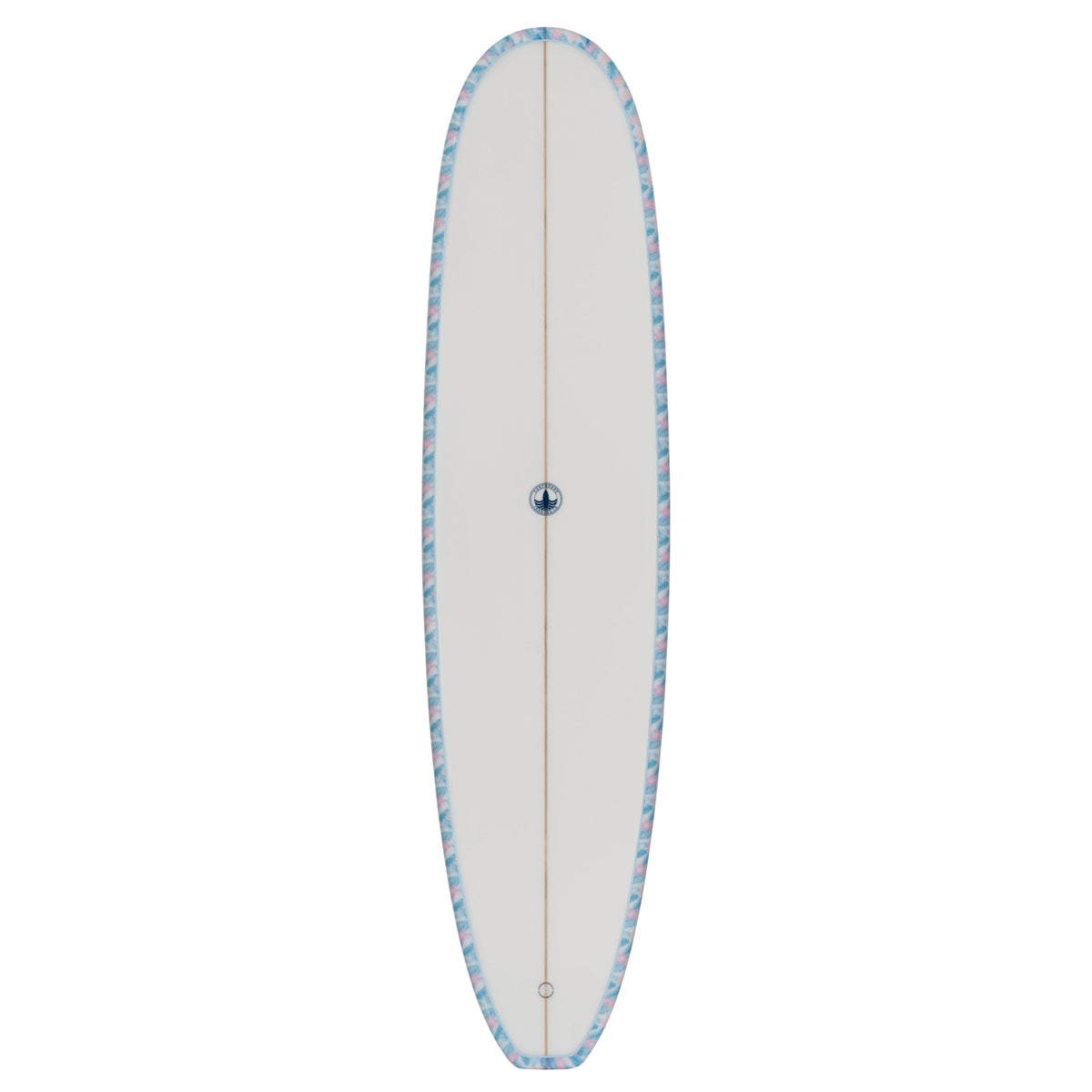 The Baby Log Beginner Longboard Surfboard – Floral Blue - Ships 10/16/26
