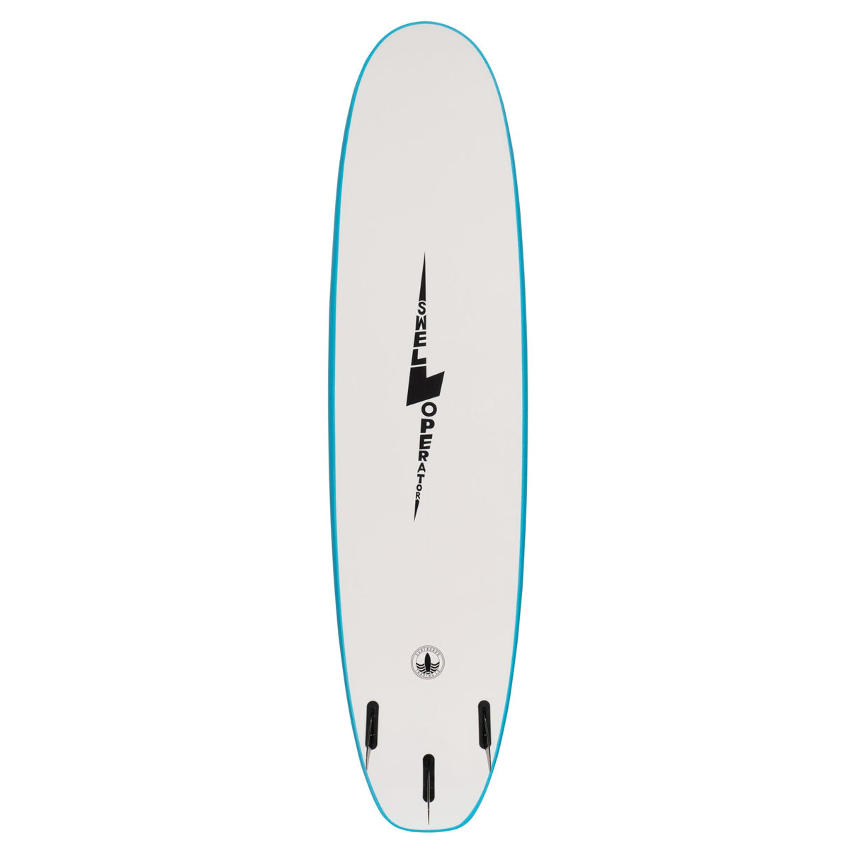 8' Swell Operator Soft Top Surfboard – 66L Foam Board with Fins