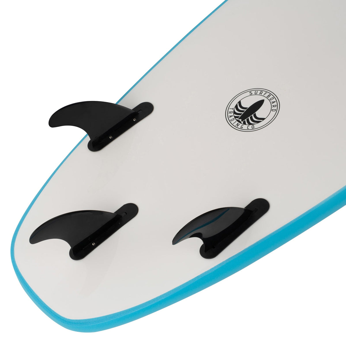 8' Swell Operator Soft Top Surfboard – 66L Foam Board with Fins