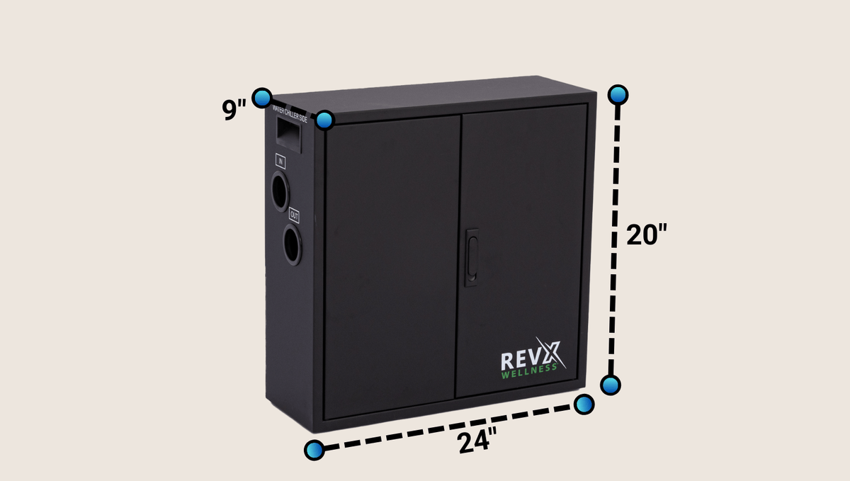 RevX Wellness™ Ozone Water Filtration System – 1,700 GPH Pump & 20-Micron Filter for Cold Plunges