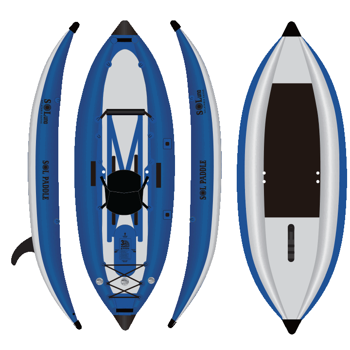 SOLuno Single Inflatable Kayak