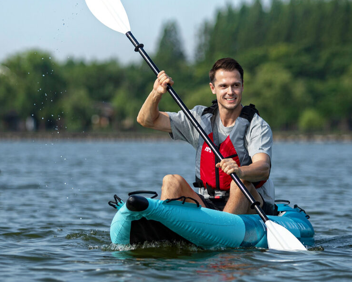 Betta-412 Recreational Inflatable Kayak (2 Person) Inflatable Deck With Included Paddle Set