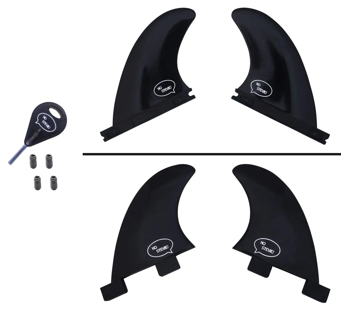 FRP Side Bite & Rear Trailer Surfboard Fins – 2-Piece Set with Hardware
