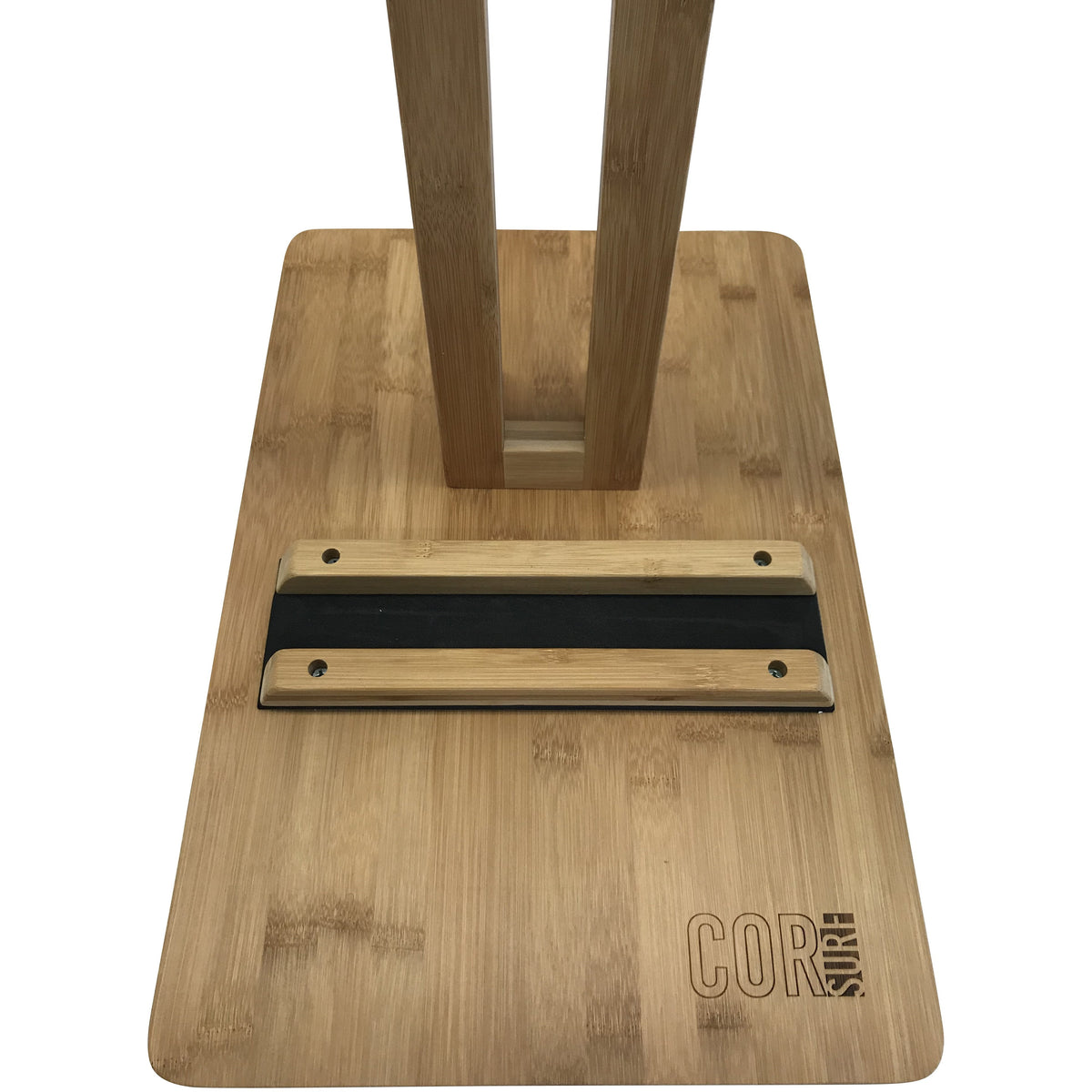Adjustable Bamboo Surfboard Display Stand – Eco-Friendly Wooden Board Rack