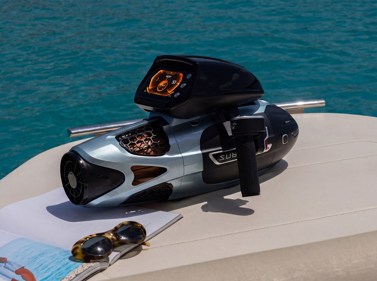 SUBLUE VAPOR Pro Underwater Scooter – 7.46 MPH Pump-Jet Performance with Dual Batteries