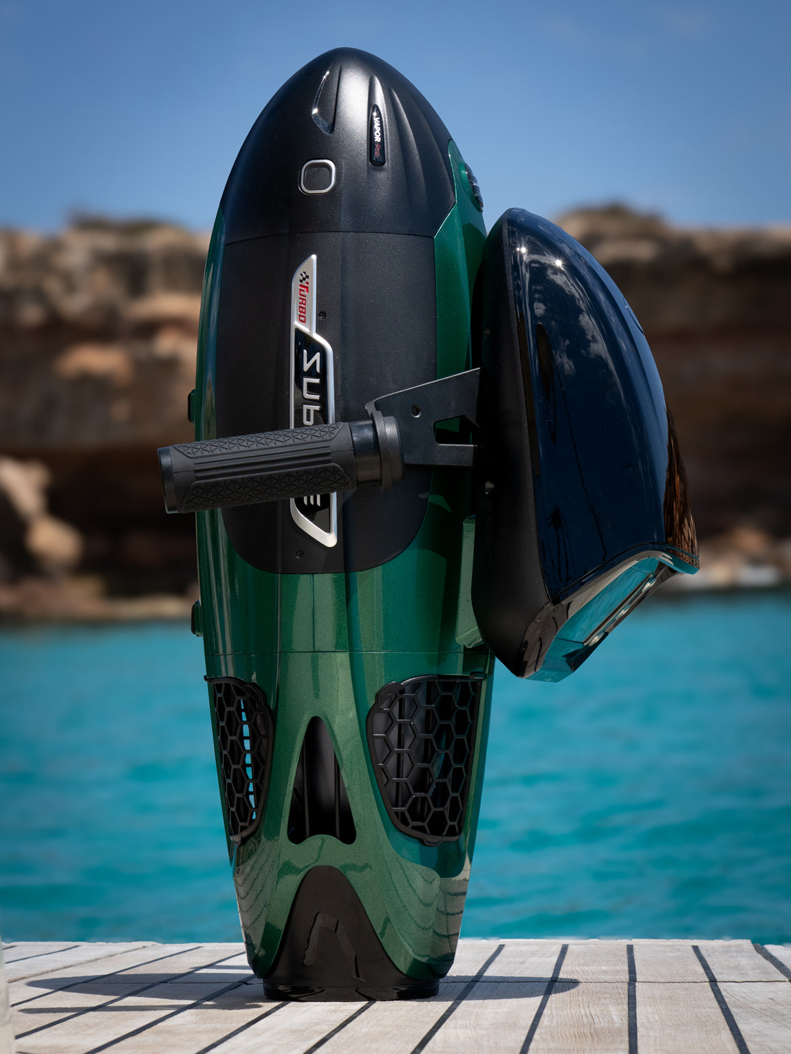 SUBLUE VAPOR Pro Underwater Scooter – 7.46 MPH Pump-Jet Performance with Dual Batteries