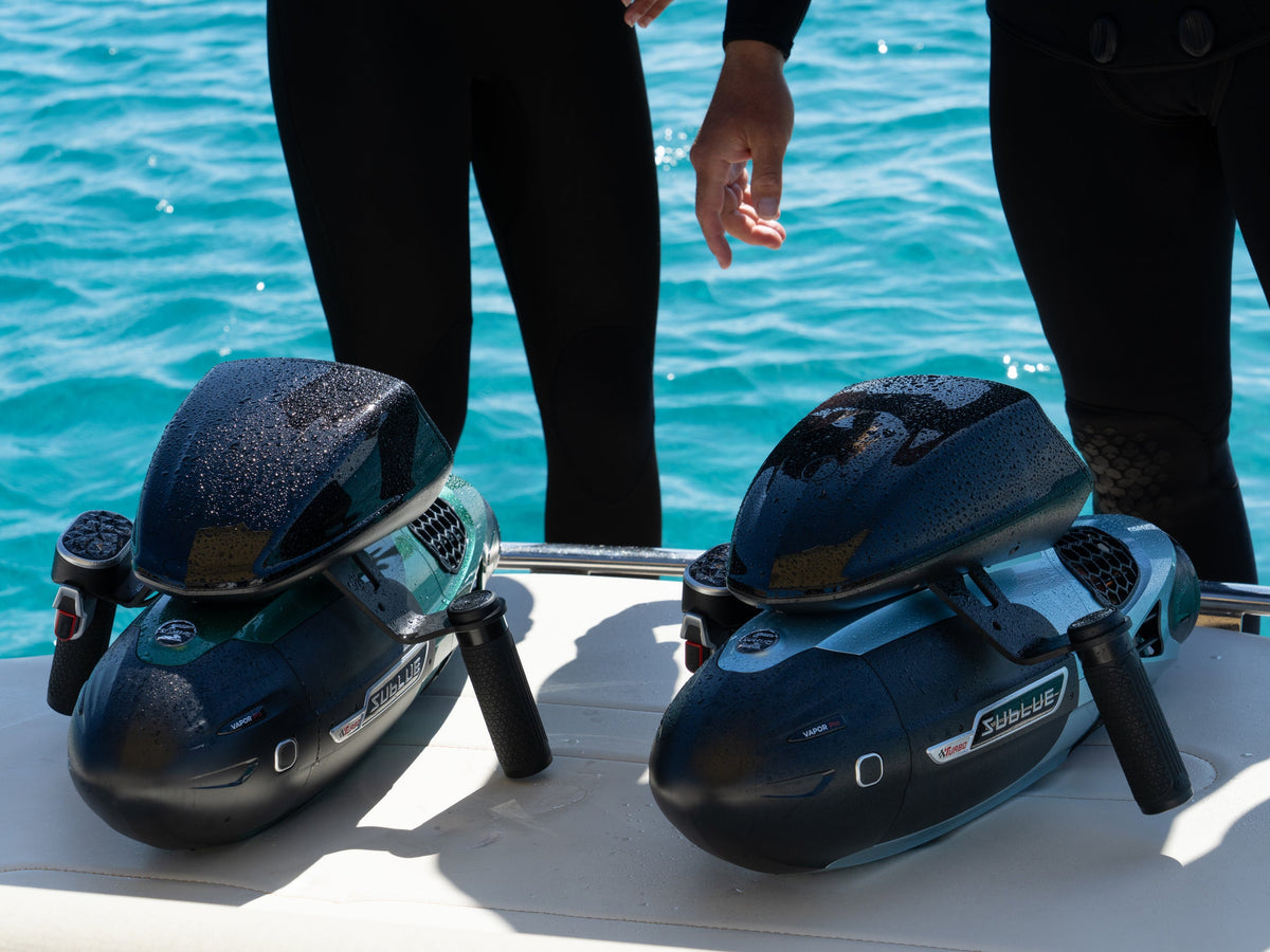 SUBLUE VAPOR Pro Underwater Scooter – 7.46 MPH Pump-Jet Performance with Dual Batteries