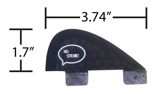 Surfboard 5th Stabilizer Fin – Fiberglass Honeycomb with Screws & Fin Key
