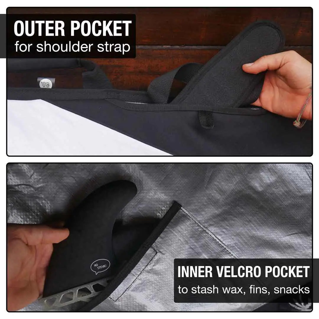 Surfboard Daybag – Reflective Board Cover with Protective Foam Padding
