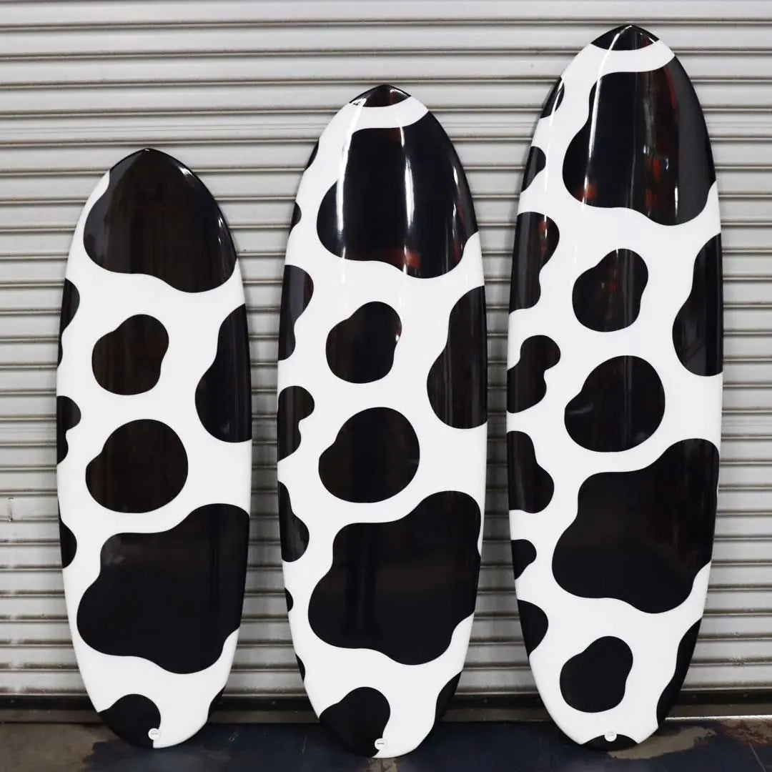 Stevie’s Favorite Surfboard – Balanced Volume & Maneuverability in Cow Print or White