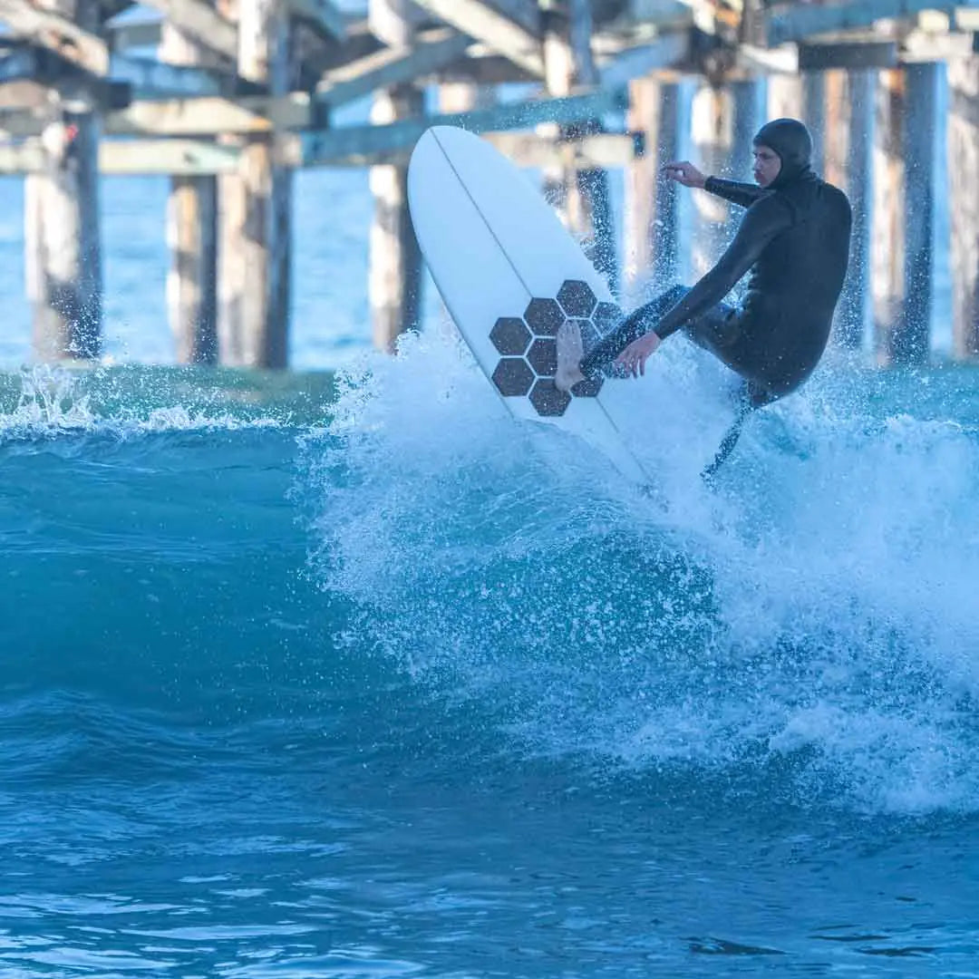 Stevie’s Favorite Surfboard – Balanced Volume & Maneuverability in Cow Print or White