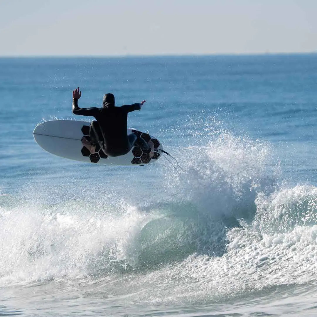 Stevie’s Favorite Surfboard – Balanced Volume & Maneuverability in Cow Print or White