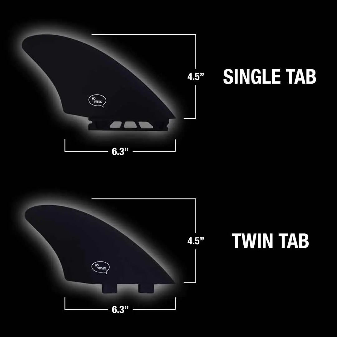 Twin Keel Surfboard Fins – FRP Fiberglass-Reinforced Polymer with Travel Case
