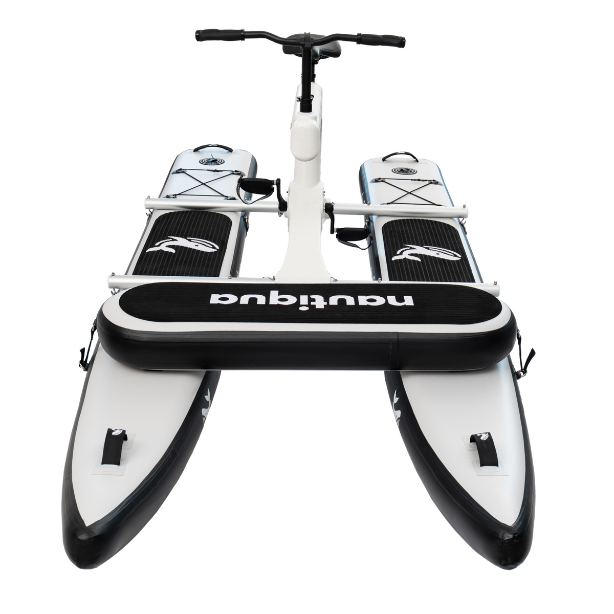 Nautiqua BORACAY Single-Person Catamaran Water Bike – Inflatable Drop-Stitch Design with Direct Pedal Drive
