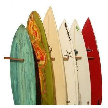 Wooden Surfboard Wall Rack – Eco-Friendly Multi-Board Storage