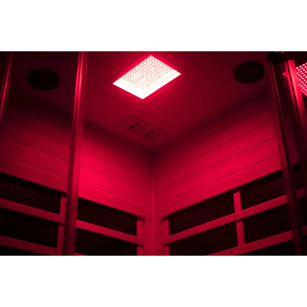 Wizzisaunas SH07 2–3 Person Infrared Sauna – Smart App Control, Red Light & Chromotherapy