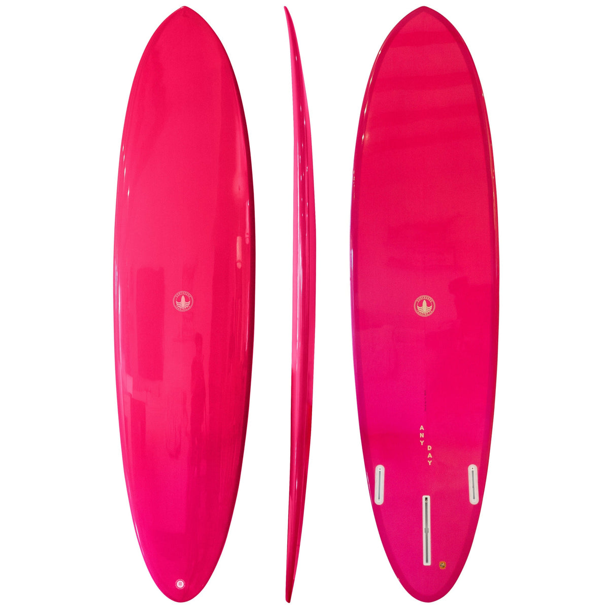 ANY DAY All-Around Mid Length Surfboard – Hot Pink EPS - Aloha Swim Wellness