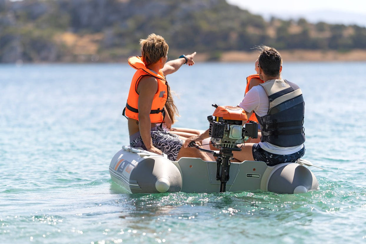 Aqua Marina A-Deluxe 2.77M Inflatable Boat – Aluminum Deck Tender with Outboard Compatibility - Aloha Swim Wellness