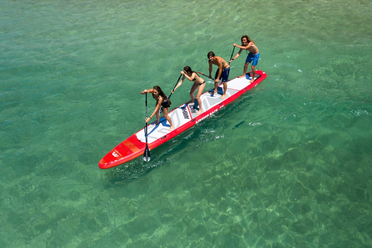 Aqua Marina Airship Race 22'0" Multi-Person Inflatable Race SUP – High-Speed Team Paddleboard - Aloha Swim Wellness