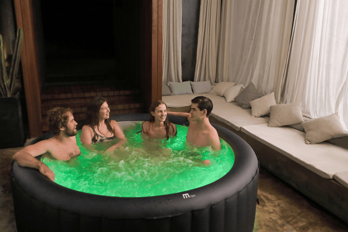 Aqua Marina Aurora Urban Inflatable Spa – LED Ambiance, Auto-Inflation & Integrated Water Care - Aloha Swim Wellness